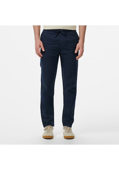 Nautica Erkek Lacivert Jogger Keten Pantolon Düz P55116t Lacivert