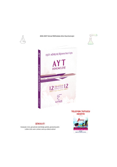 Karekök Ayt Denemeleri Eşit Ağırlık 12 Kitap Seti