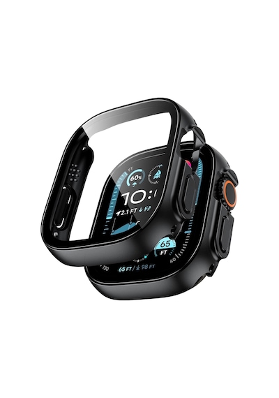 Forzacase Apple Uyumlu Watch  Ultra / Ultra 2 49mm İle   Önü Kapalı Ekran Korumalı Sert Rubber Kılıf - Fc015