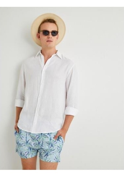 Koton Shorts-mavi Desenli Mavi