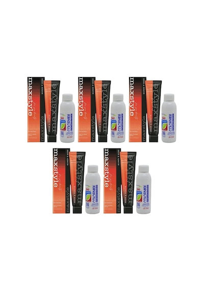 Maxstyle Sps867 Argan Ve Keratin 2025/08.43 Sultan Bakırı 60 Ml 5 Ad Saç Boyası + 5 Ad 90 Ml Oksidan
