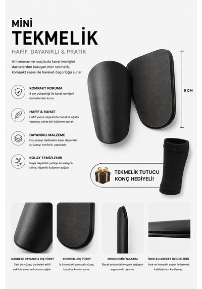 Voltrike Siyah Mini Tekmelik 8 Cm Diğer