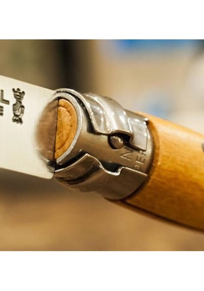 Opinel N 7 Vernikli Kayın Saplı Inox/çelik Kamp Çakı Kahverengi