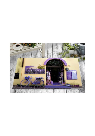 Kapı Önü Paspası-dış Kapı, Balkon, Banyo Kapısı Önü Dijital Baskılı Yıkanabilir Mor - 930534015 Mor