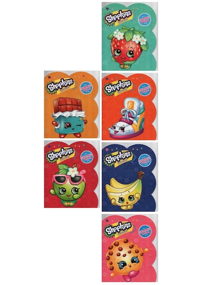Shopkins Cicibiciler Çıkartmalı Boyama Kitabı 6 Kitap Set