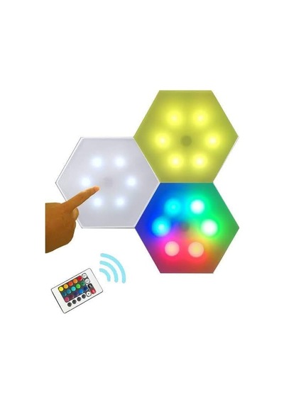 Tr Altıgen Rgb Kumandalı Dokunmatik Dekoratif Led Lamba Genel