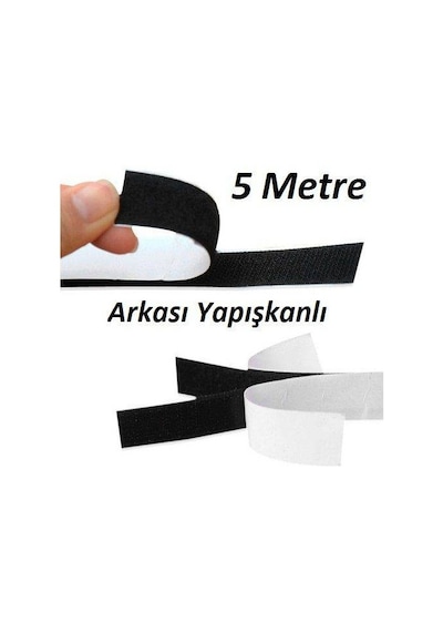 5 Metre Arkası Yapışkanlı Cırt Cırt - Kaliteli Cırt Bant -En: 2Cm
