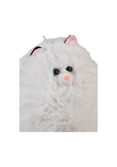 Halley Oyuncak 40 Cm Obez Kedi - Beyaz Standart Beyaz