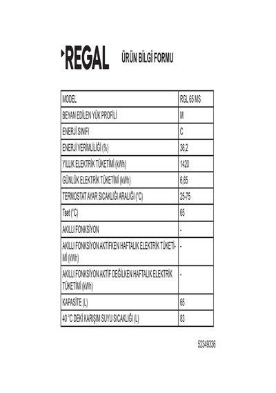 Rgl 65 Ms Mekanik Termosifon
