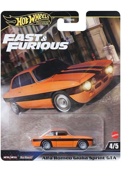 Hot Wheels Fast-furious Premium Arabalar Hnw46 Jbl04 Alfa Romeo Giulia Sprint Gta