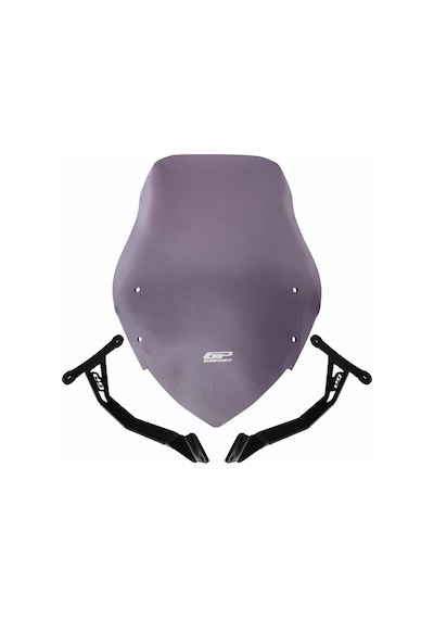 GP Kompozit Honda CB125F 2023-2024 Uyumlu Ön Cam Füme 48 cm