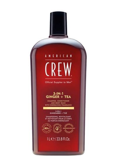 American Crew 3'ü 1 Arada Ginger Tea Energizing Şampuan 1000 Ml