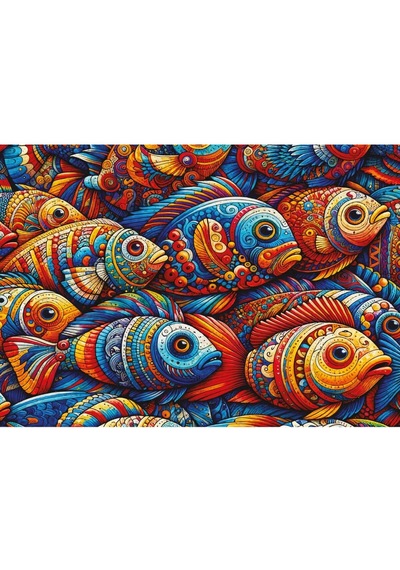 Mozaik Balıklar 1000 Parça Puzzle