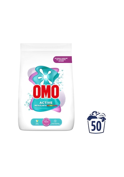 Omo Active Beyazlar Renkliler için Toz Deterjanı 7500 G