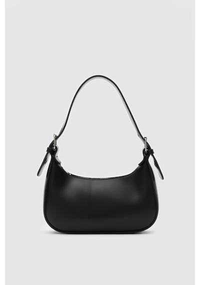 Shule Bags Muse Oval Baget Kadın Çanta Siyah Siyah