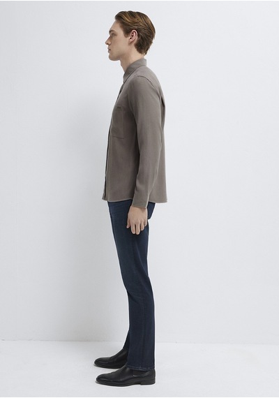 Mavi - Soft Premium Kahverengi Gömlek 0212010-87875 Kahverengi