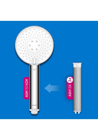 Philips Ash1516 Duş Başlığı İçin Filtre Kartuşu Ash138/10 3 Adet