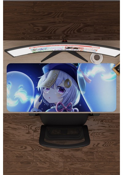Qiqi Genshin Impact Anime Gacha V1 - 90x40 Xxl Gaming Mouse Pad Fare Altlığı