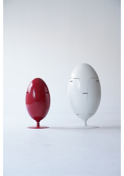 Miniforms Egg Bin Çöp Kutusu Small Kırmızı