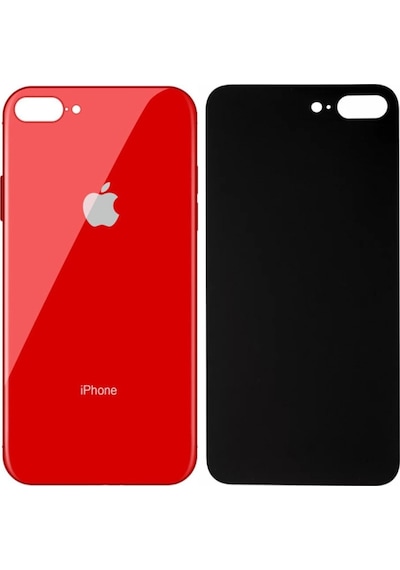Apple Uyumlu iPhone 8 Plus Arka Cam Kapak Kırmızı