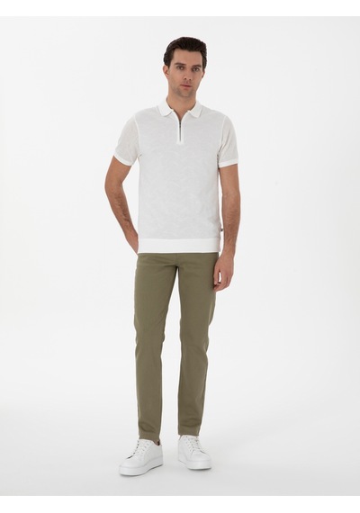 Cacharel Yeşil Slim Fit Pamuk Karışımlı Jean Pantolon Yesıl