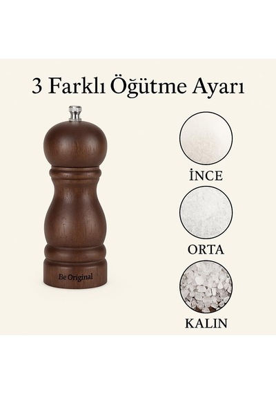 Viyana 12 Cm Ahşap Karabiber Değirmeni Çok Renkli