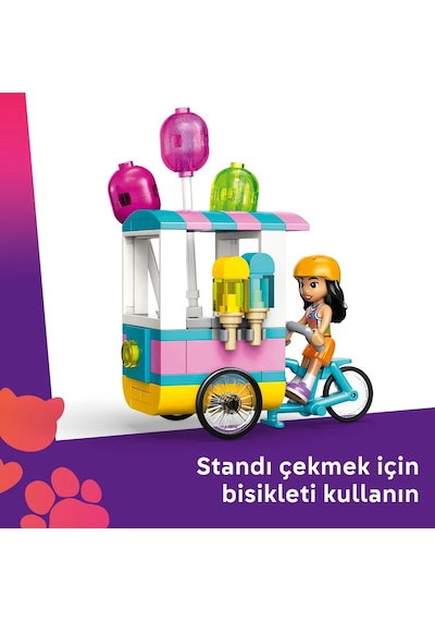 LEGO® Friends Dondurma ve Balon Standı 42692 - 6 Yaş Üzeri Çocuklar için Minifigür İçeren Yaratıcı Oyuncak Yapım Seti (107 Parça)