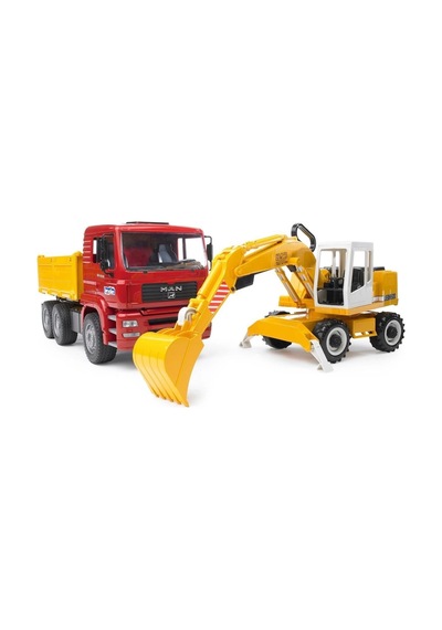 Man Damperli Kamyon Ve Liebherr Enessiworldkavatör