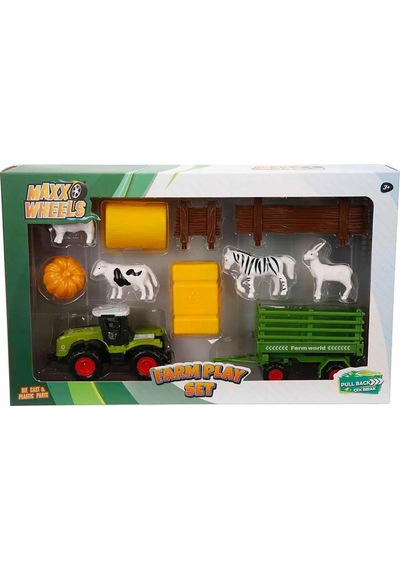 Maxx Wheels Çiftlik Seti - Yeşil Standart