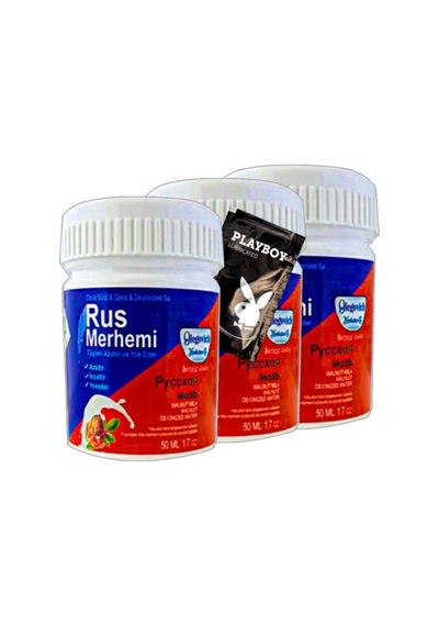 Süper Blue Rus Merhemi 3lü X 50 Ml Tüy Dökücü + 1 Armağan Jel