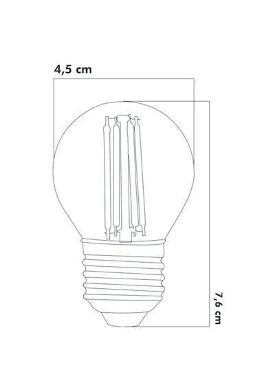 Led Filament Rustik Ampul 6 Watt E27 Beyaz Işık 5'li Erd-247