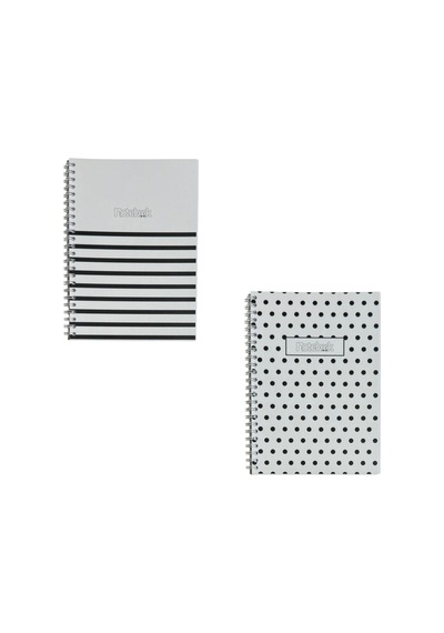 A5 Spiralli Zebra Defter 40 Yaprak 4'lü Tamamı Çizgisiz