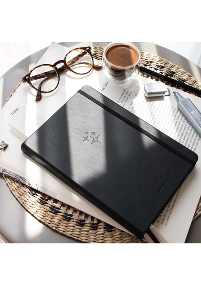 A5 Bullet Journal Noktalı Defter 140 Gr. 80 Yaprak Deep Charcoal
