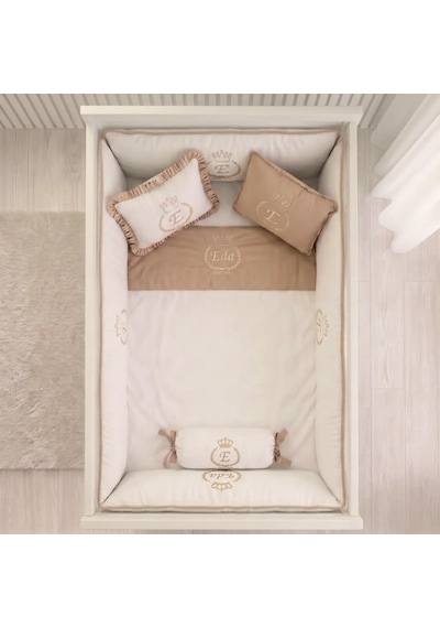 İsim Nakışlı Bebek Uyku Seti 80x140