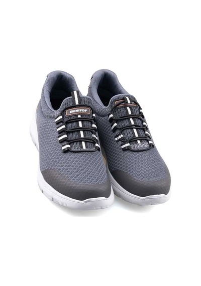 085 Kadın Lastikli Rahat Sneaker Füme