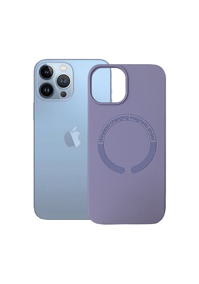 Apple Uyumlu  iPhone 13 Pro Max Kılıf Magsafe Özellikli Lansman Silikon Kapak