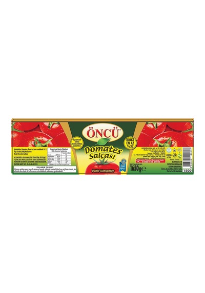 4 Adet Öncü Domates Salça 1650 G