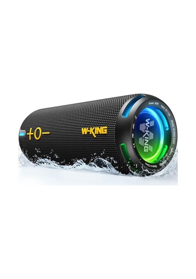 Bluetooth Hoparlörler - Ip67 Su Geçirmez Dış Mekan Taşınabilir Kablosuz Hoparlör, 40w Hd 360 Işıklı Stereo S