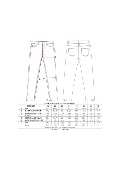 Kadın Kot Pantolon 001