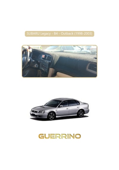 Subaru Legacy / B4 / Outback 1998-2003 Torpido Koruma Halısı Bej Kenar