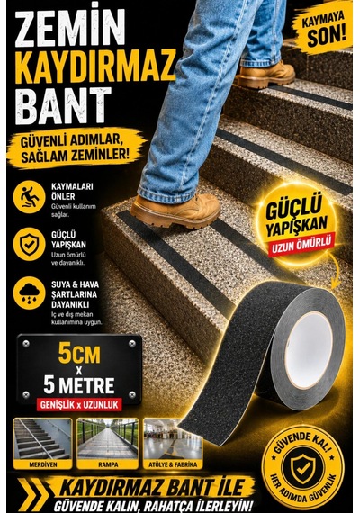Dmax Kaydırmaz Bant 50mm 5 Mt
