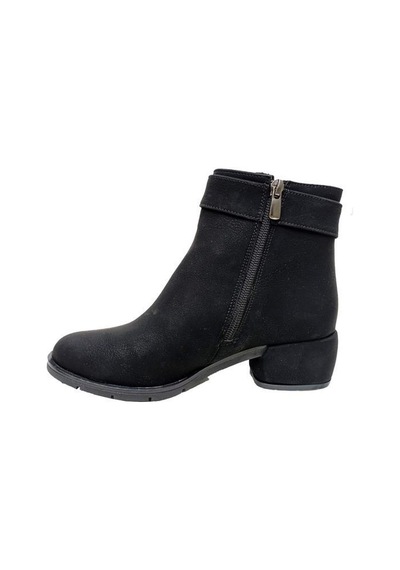 Erbay 511 Yağlı Deri Trend Fashion Kadın Bot Siyah