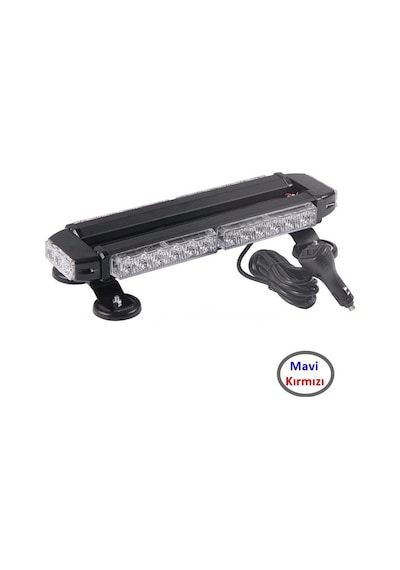 Çakar Lamba Çift Taraflı 30 Led Mavi-Kırmızı