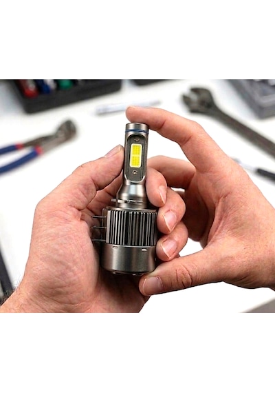Fıat Egea Uyumlu Gündüz Farı H15 Beyaz Led Xenon Far Ampulü 8000 Lümen 2 Adet