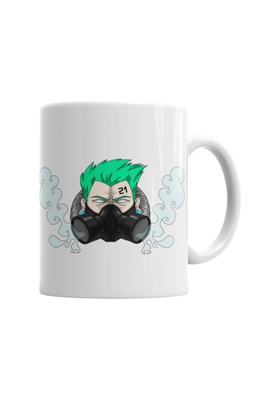 Fantasy Gas Mask Kupa Bardak Porselen Karışık