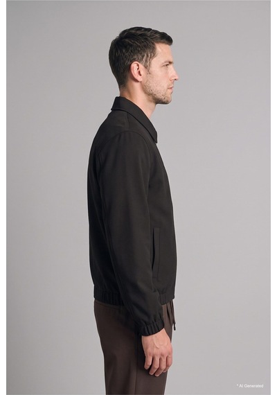 Defacto Regular Fit Fermuarlı Polo Yaka Basic Düz Twill Uzun Kollu Gömlek I0166ax26wnkh538 Haki-kh538