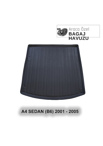 Audı A4 Sedan B-6 2001 - 2005 Araca Özel 3d Bagaj Havuzu