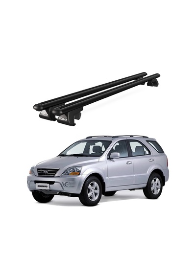 Venüs Kia Sorento 2002-2009 Uyumlu Siyah Ara Atkı Port Bagaj Tavan Barı