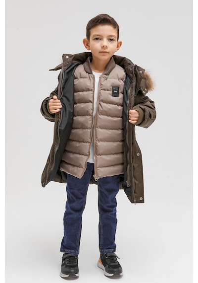 Benitto Kids Benittokids Erkek Çocuk Yelekli Mont 2'li Takım 51291-haki Haki