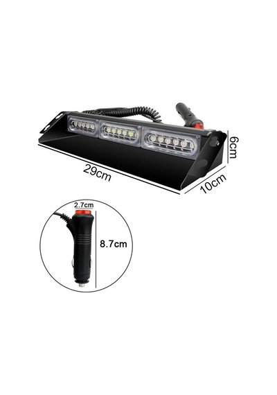 Çakar Lamba 13 Fonksiyonlu 18 Led 12-30V Sarı Lapa533